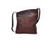 Leather Bag For Women's Buffalohide Genuine Leather Mini Purse Small Cross body Shoulder Bag Brown